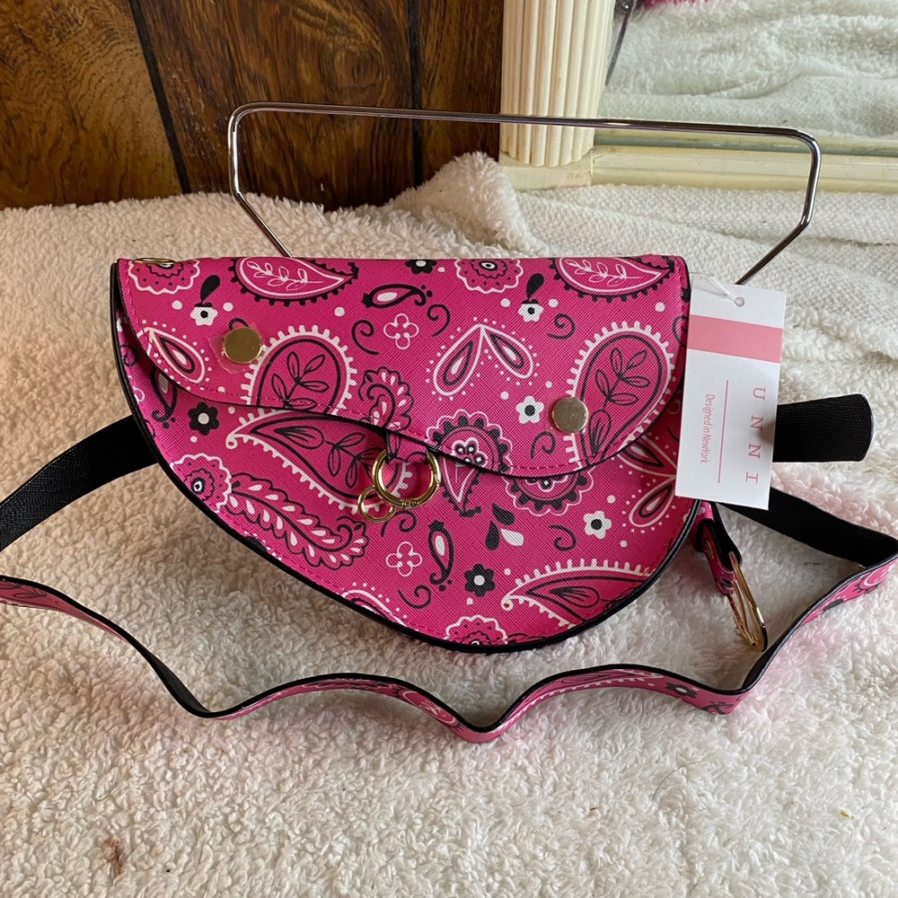 Pink Paisley Women's Bag - Picture 5 of 16